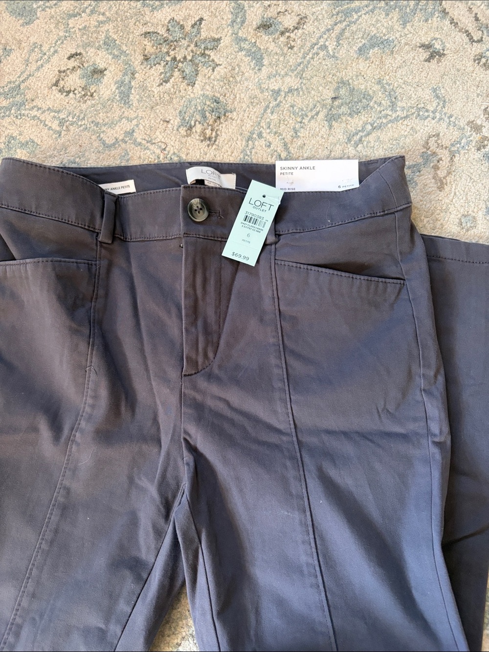 LOFT Men’s Dark Navy Sonny Ankle Chinos